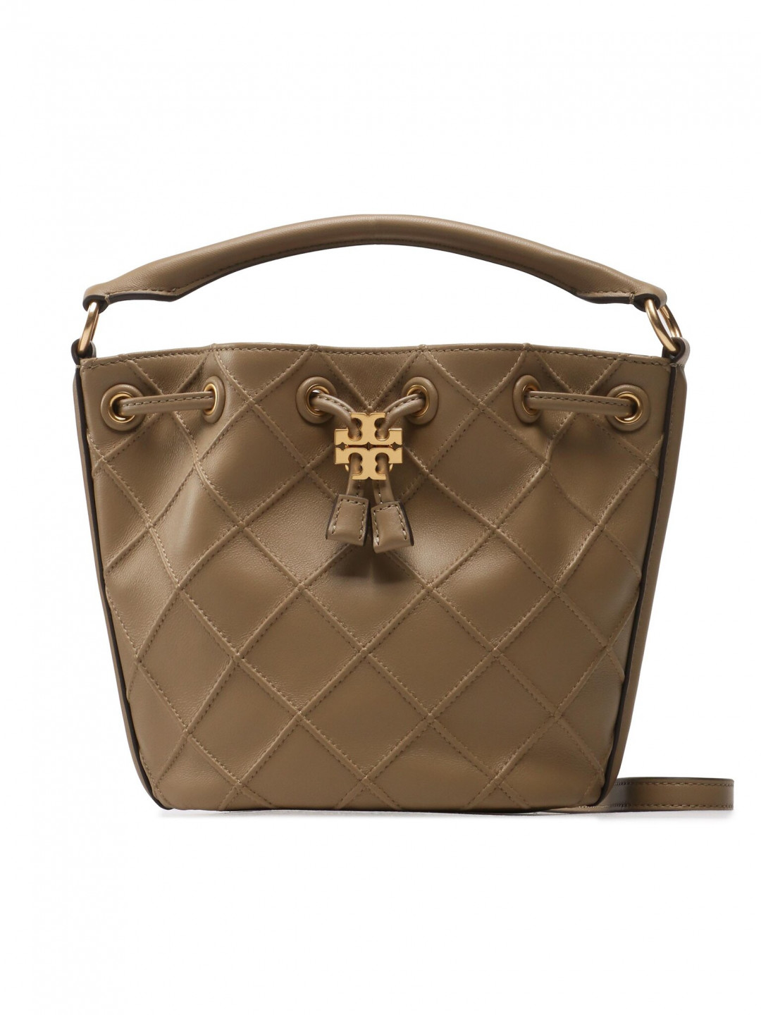 Tory Burch Kabelka Fleming Soft Bucket Bag 142565 Hnědá